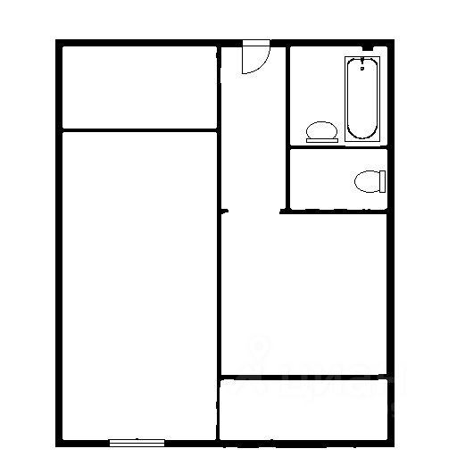 Планировка этой квартиры по данным Циан