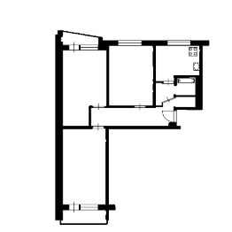 3-комн.кв., 63 м², этаж 4