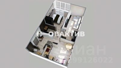 2-комн.кв., 52 м², этаж 7