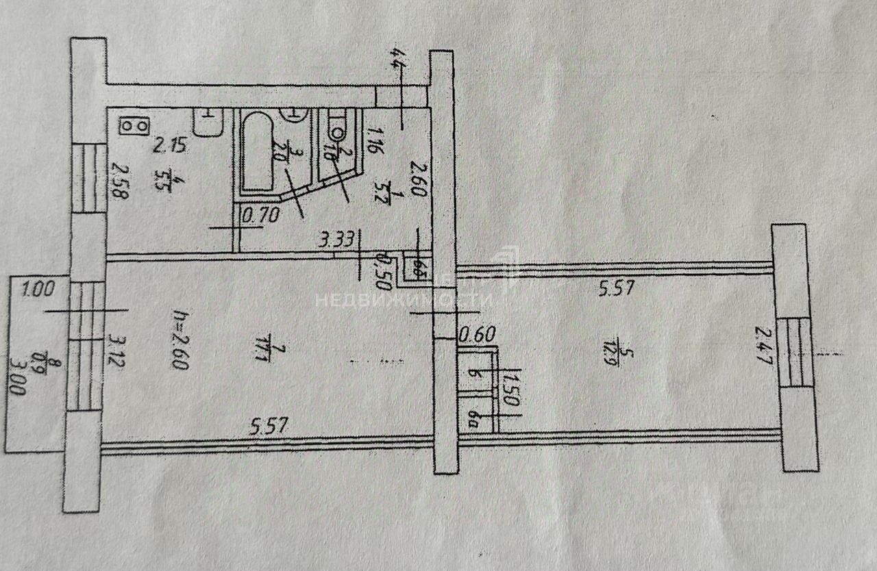 Купить квартиру на улице Кутузова в городе Казань, продажа квартир во  вторичке и первичке на Циан. Найдено 1 объявление