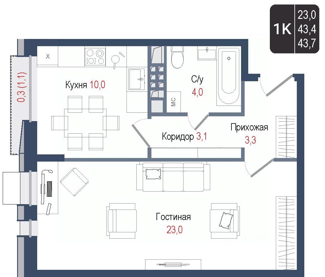 Купить 1-комнатную квартиру станция Бульвар Рокоссовского (МЦК), продажа однокомнатных  квартир во вторичке и первичке на Циан. Найдено 544 объявления