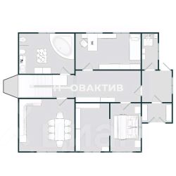 2-этаж. дом 182 м²