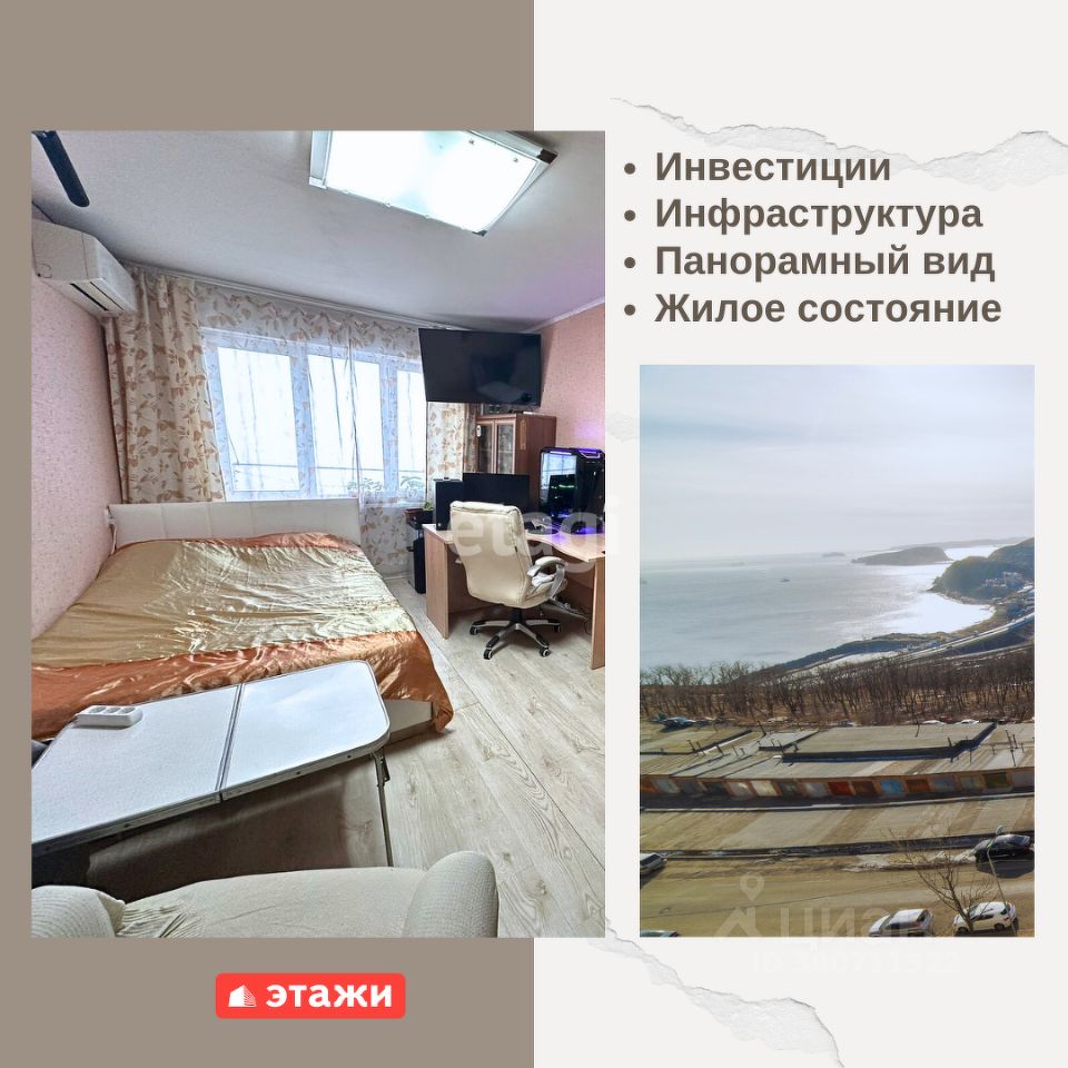 Купить квартиру на улице Добровольского в городе Владивосток, продажа  квартир во вторичке и первичке на Циан. Найдено 15 объявлений