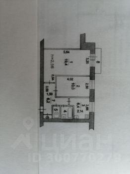 2-комн.кв., 47 м², этаж 9
