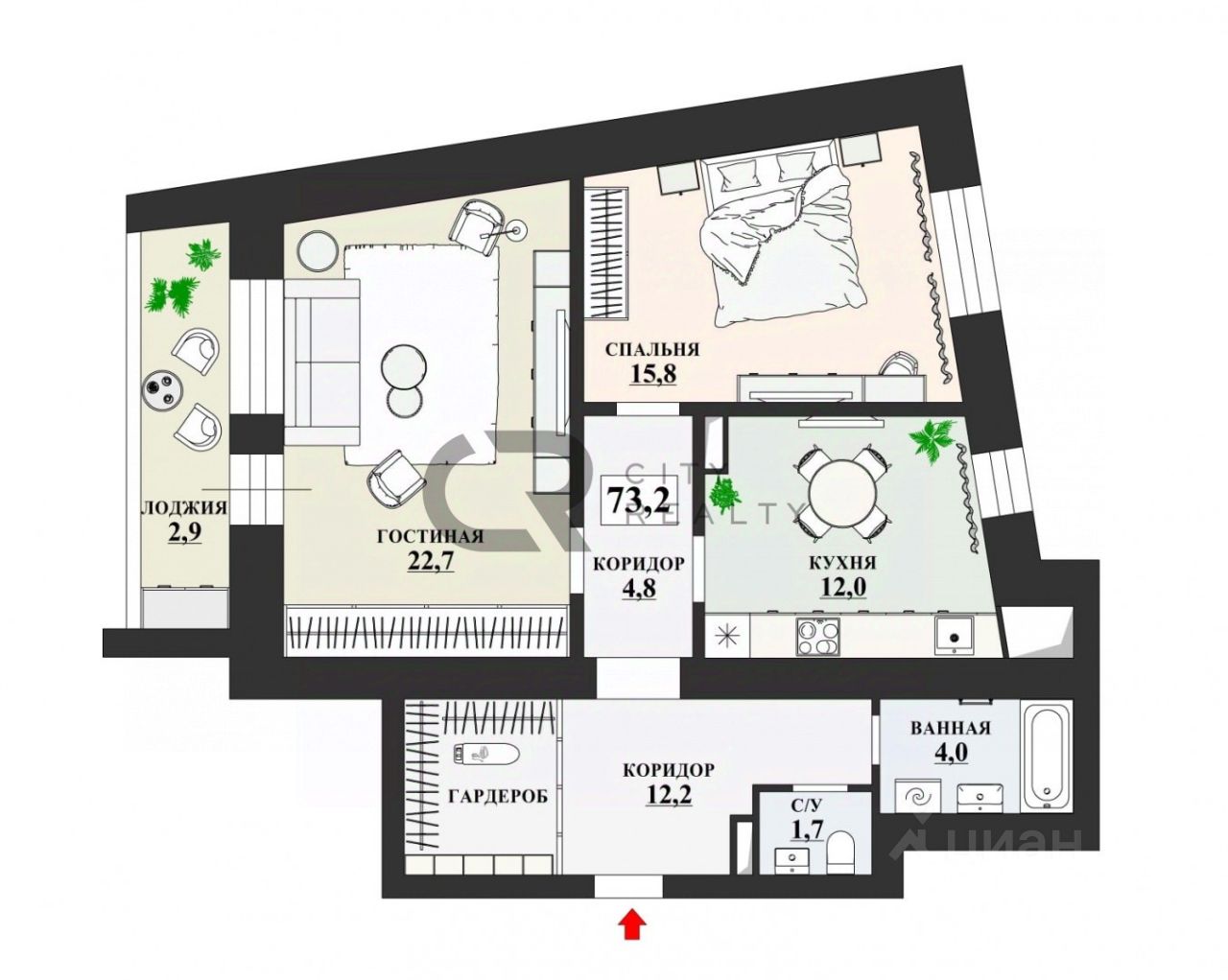 Продажа двухкомнатной квартиры 73,2м² ул. Савушкина, 140, Санкт-Петербург,  м. Беговая - база ЦИАН, объявление 300220957