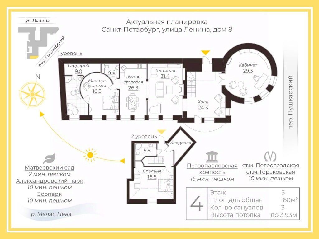 Купить 4-комнатную квартиру на 5 этаже в округе Кронверкское в  Санкт-Петербурге. Найдено 4 объявления.