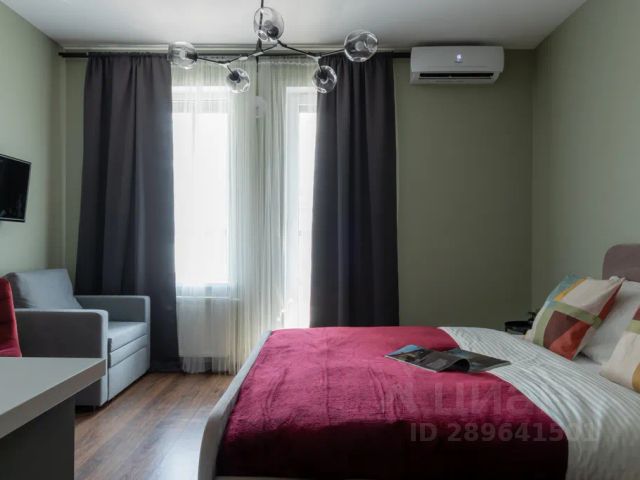 Студия, 28 м², 6/12 этаж