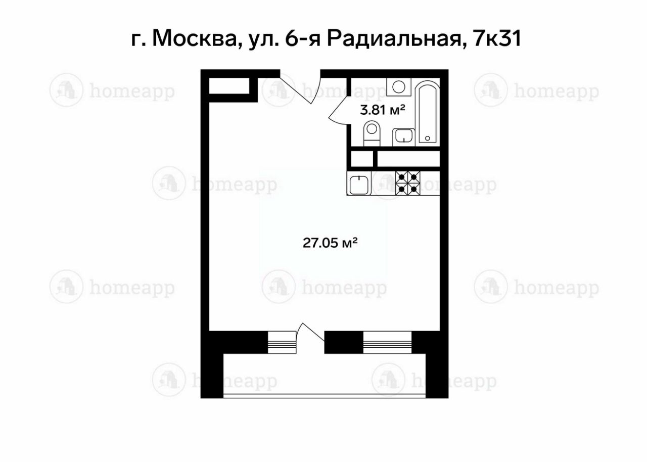 Купить квартиру на улице 6-я Радиальная в Москве, продажа квартир во  вторичке и первичке на Циан. Найдено 274 объявления