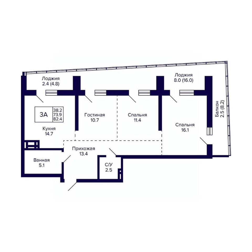 Купить трехкомнатную квартиру 86,8м² ул. Фрунзе, с1, Новосибирск,  Новосибирская область, м. Березовая Роща - база ЦИАН, объявление 301620963