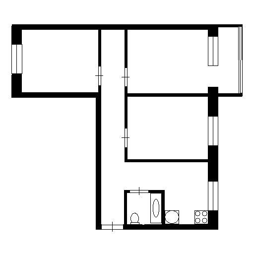 Планировка этой квартиры по данным Циан