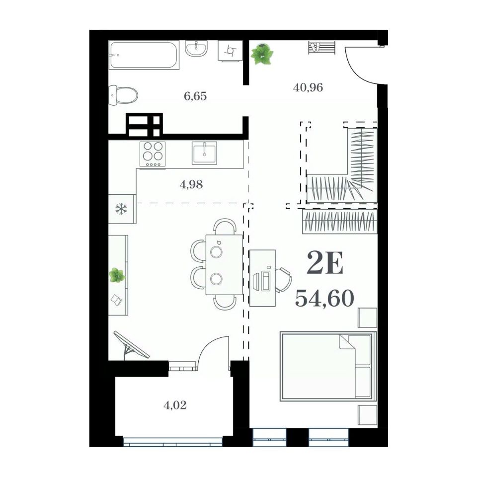 Продаю однокомнатную квартиру 54,6м² ул. Леонова, 54, Владивосток,  Приморский край - база ЦИАН, объявление 301662074