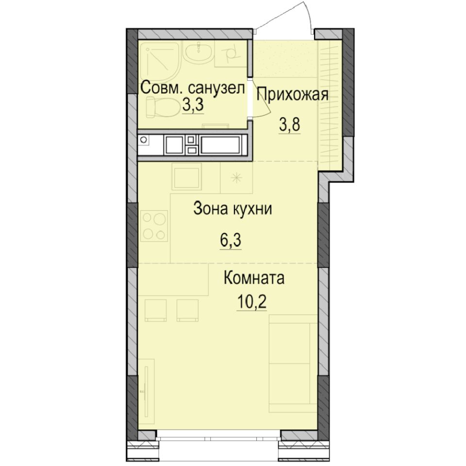 Купить квартиру-студию до 7 млн. рублей тыс. рублей в Казани, объявления о  продаже квартир-студий. Найдено 588 объявлений.