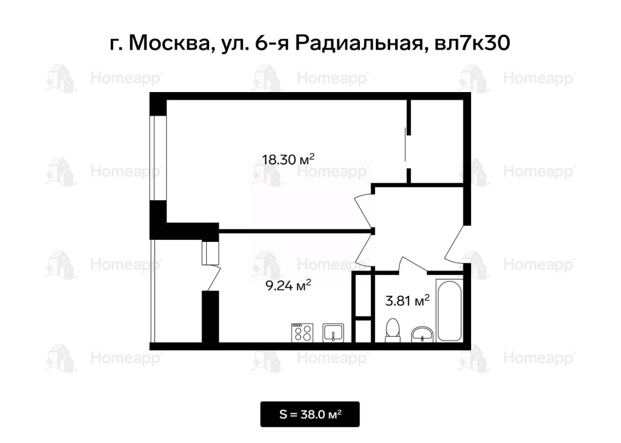 Купить квартиру на улице 6-я Радиальная в Москве, продажа квартир во  вторичке и первичке на Циан. Найдено 265 объявлений