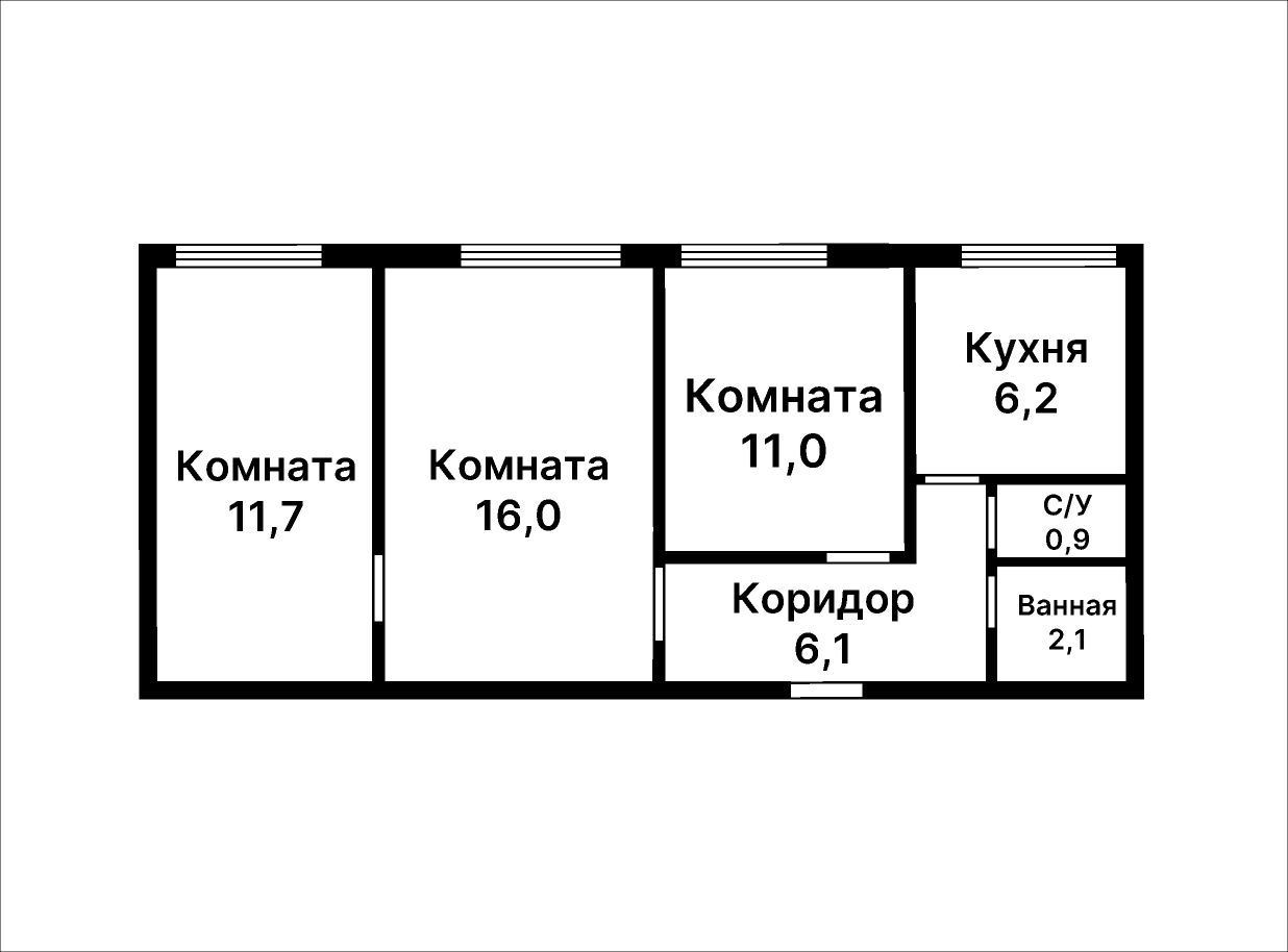 Купить 3-комнатную квартиру на улице Братская в Москве, продажа  трехкомнатных квартир во вторичке и первичке на Циан. Найдено 6 объявлений