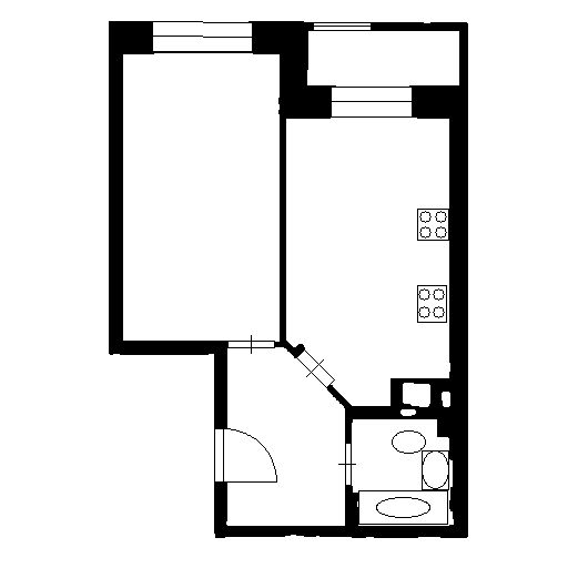 Планировка этой квартиры по данным Циан
