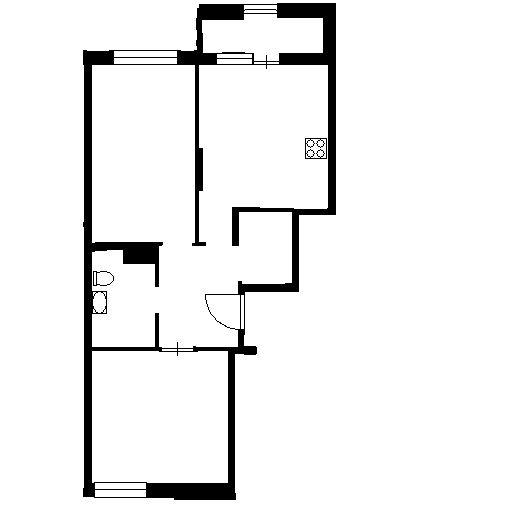 Планировка этой квартиры по данным Циан