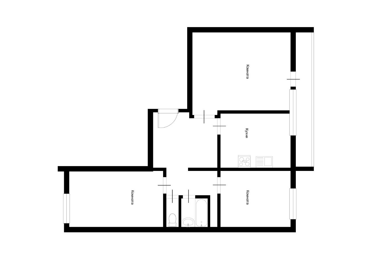 Продаю трехкомнатную квартиру 64,6м² 16, Балашиха, Московская область,  Балашихинский район, Балашиха городской округ, Гагарина микрорайон, м.  Щёлковская - база ЦИАН, объявление 301961339