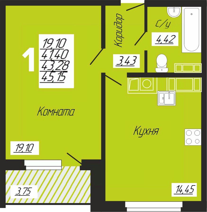 Купить 1-комнатную квартиру в селе Печерск Смоленского района, продажа  однокомнатных квартир во вторичке и первичке на Циан. Найдено 8 объявлений