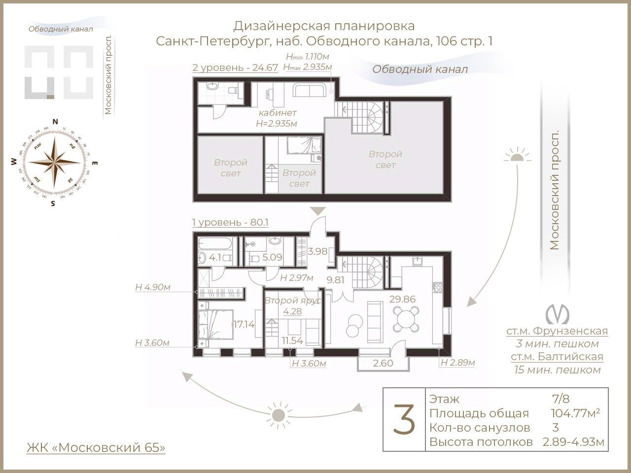 Двухуровневые квартиры в районе Адмиралтейский в Санкт-Петербурге, цены на  двухэтажные квартиры. Найдено 20 объявлений.