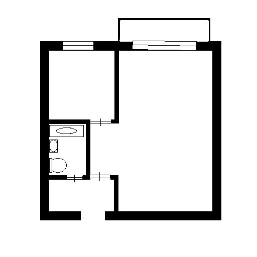 Планировка этой квартиры по данным Циан