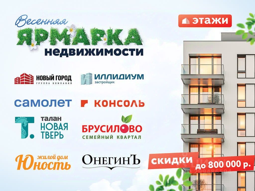 Купить 2-комнатную квартиру на улице Севастьянова в городе Тверь, продажа  двухкомнатных квартир во вторичке и первичке на Циан. Найдено 2 объявления