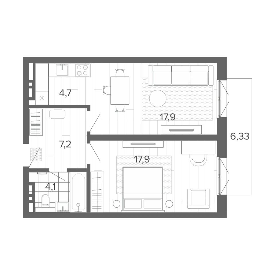 Купить 2-комнатную квартиру 60 кв.м. в Барнауле, продажа 2-комнатных  квартир 60 м2. Найдено 128 объявлений.