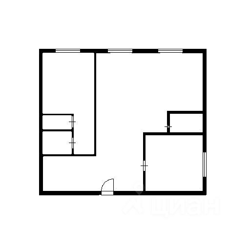 Планировка этой квартиры по данным Циан