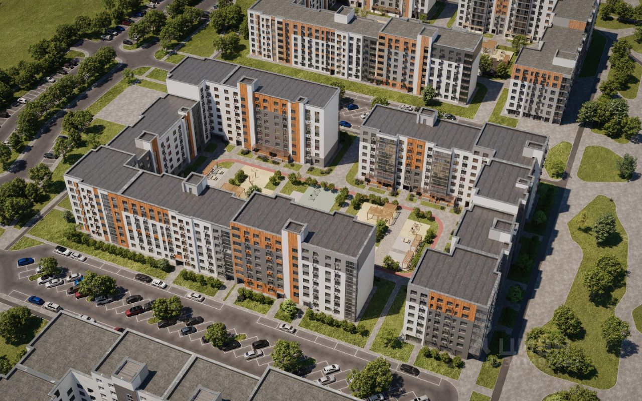 Продаю двухкомнатную квартиру 44,2м² Татарстан респ., Пестречинский район,  Шигалеевское с/пос, Новое Шигалеево село, Царево Сити жилой комплекс, м.  Дубравная - база ЦИАН, объявление 301497293