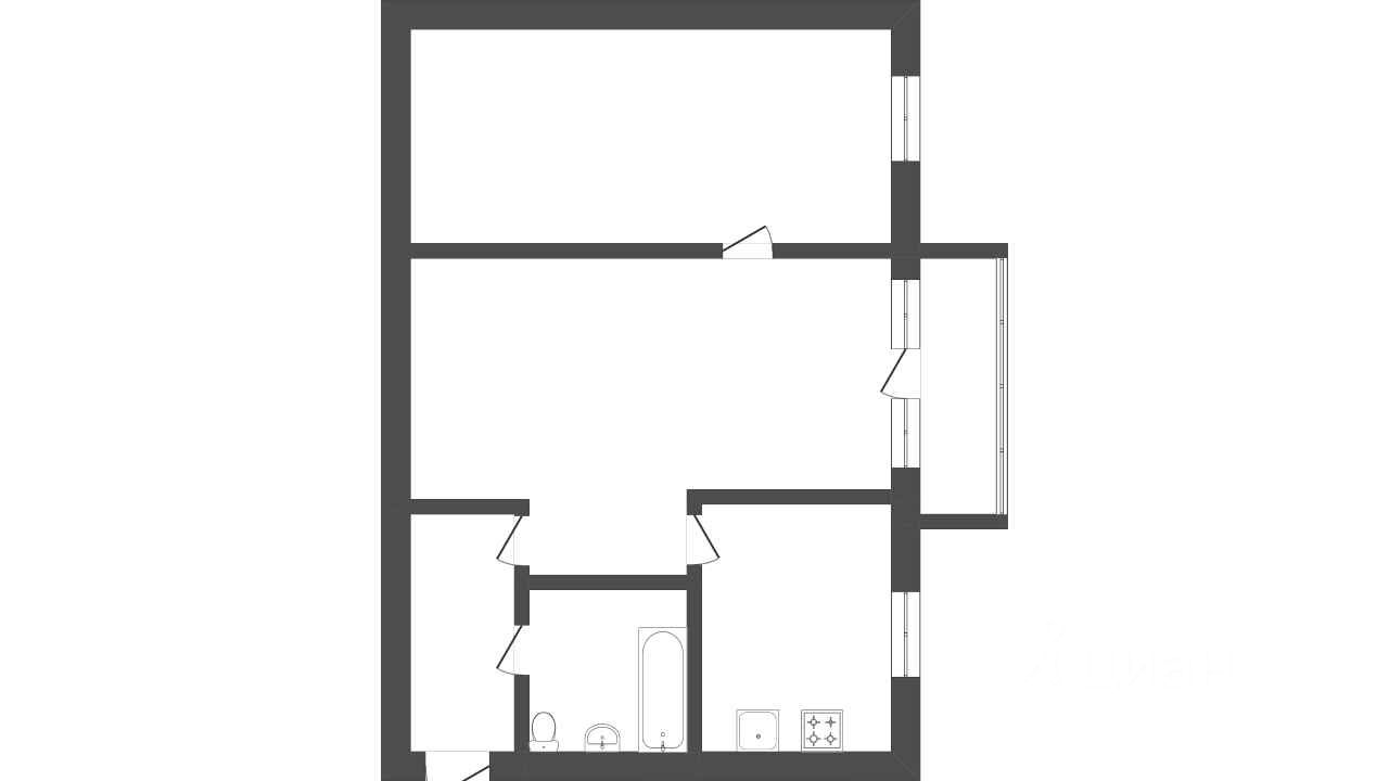 Купить двухкомнатную квартиру 44,1м² ул. Щербакова, 11, Мытищи, Московская  область, Мытищи городской округ, м. Медведково - база ЦИАН, объявление  302176902