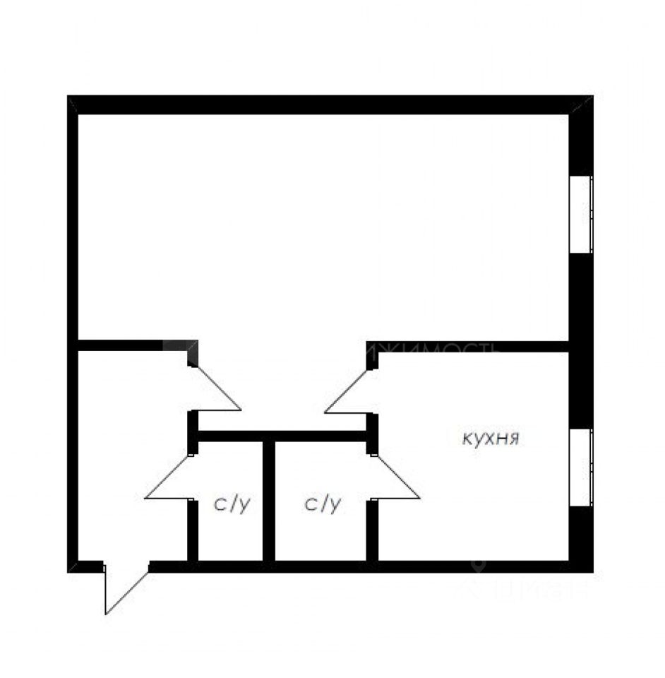 Продажа однокомнатной квартиры 32,2м² ул. Фадеева, 39, Волгоград,  Волгоградская область - база ЦИАН, объявление 302179747