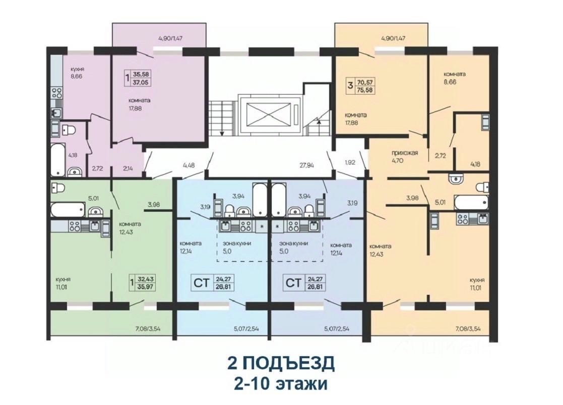 Купить квартиру в микрорайоне Кольцово в городе Екатеринбург, продажа  квартир во вторичке и первичке на Циан. Найдено 139 объявлений