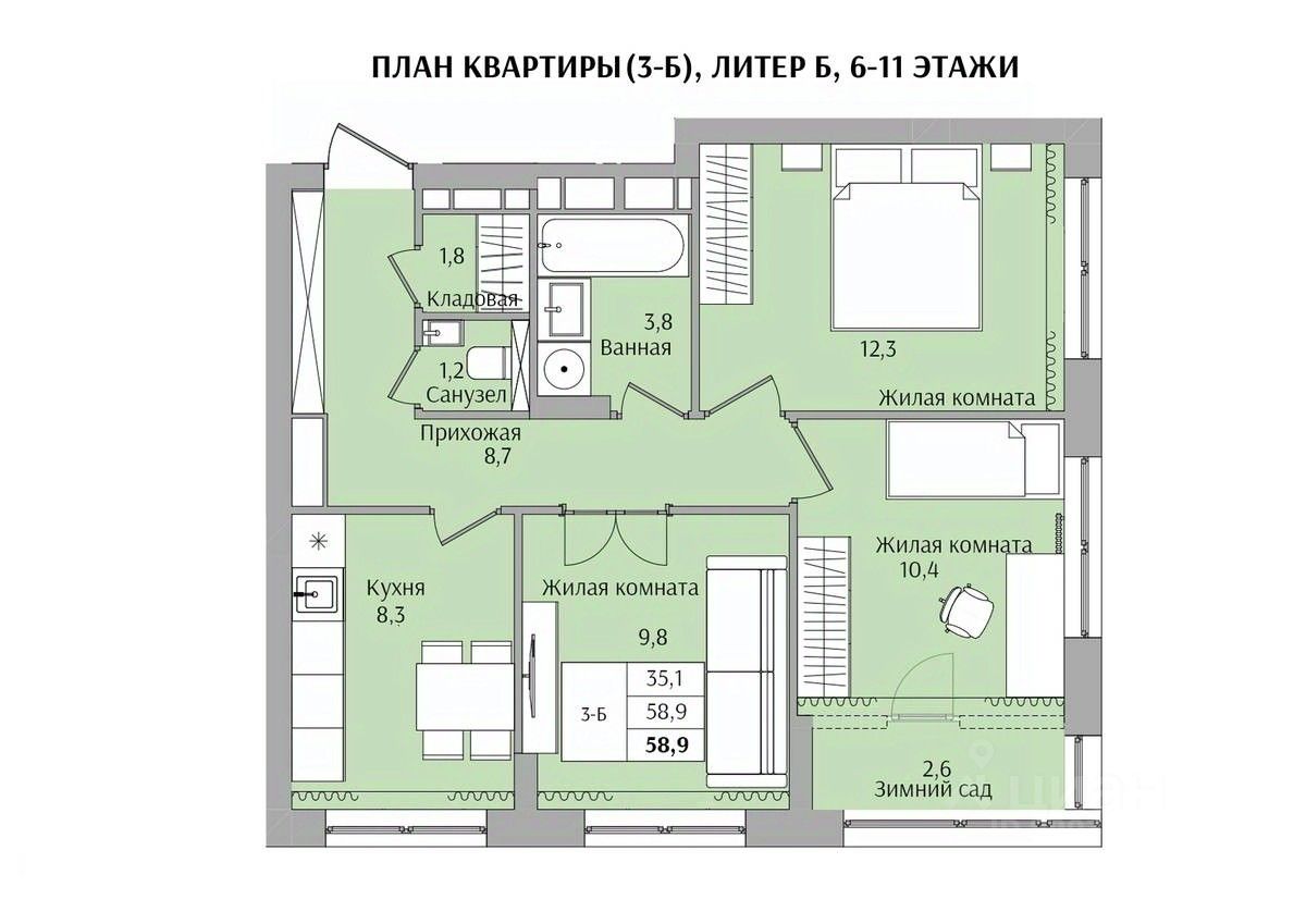 Купить квартиру на улице Якорная в городе Нижний Новгород, продажа квартир  во вторичке и первичке на Циан. Найдено 94 объявления