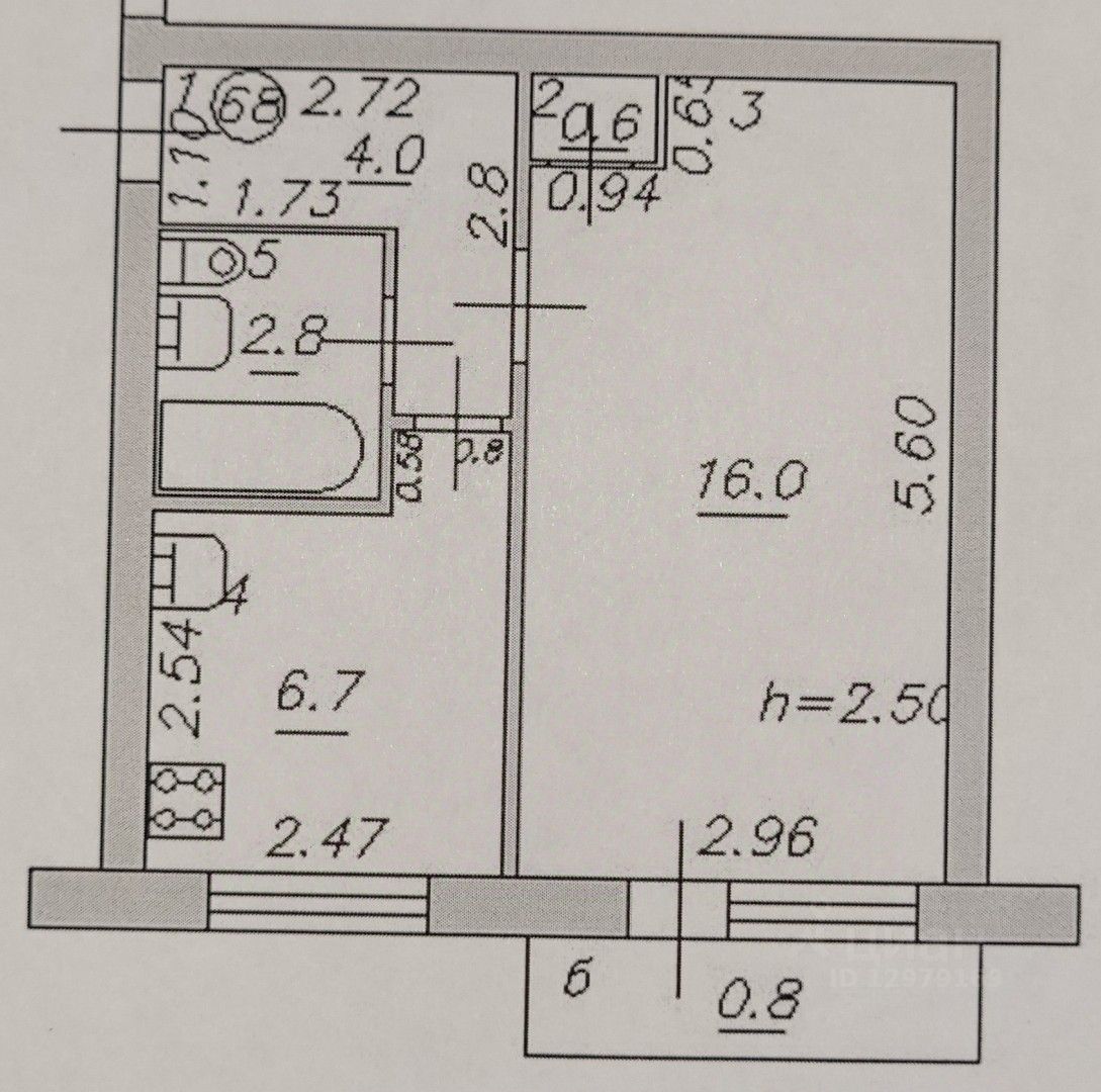 Продажа однокомнатной квартиры 30,1м² ул. Рудная, 4, Сызрань, Самарская  область, Новокашпирский поселок - база ЦИАН, объявление 302379568