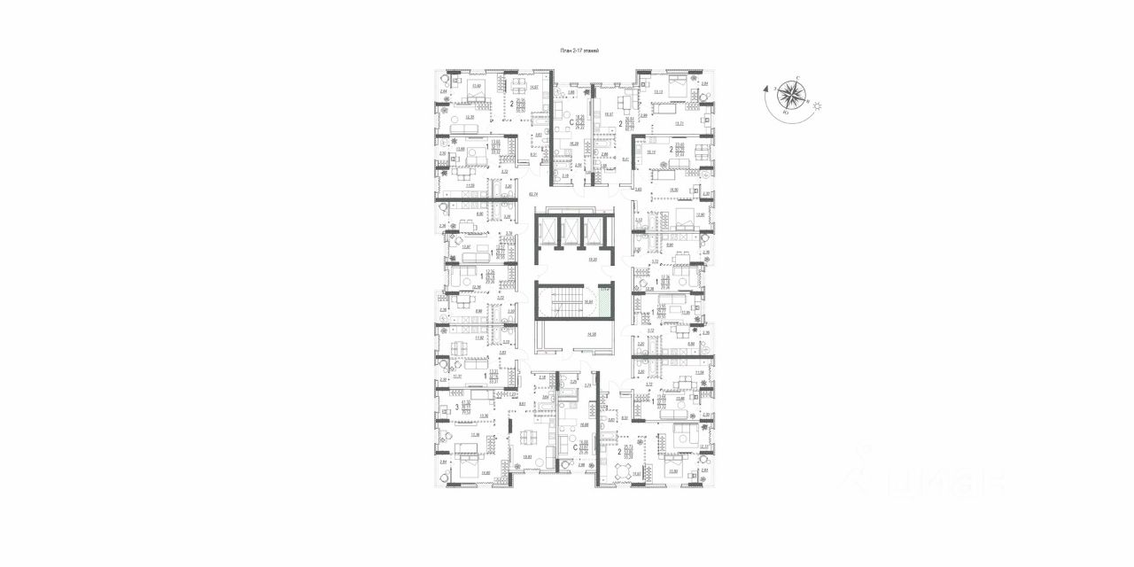 Купить однокомнатную квартиру 33,3м² ул. 35-й Гвардейской Дивизии, 19,  Волгоград, Волгоградская область - база ЦИАН, объявление 302428311