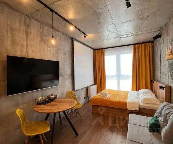 Студия, 34 м², 22/25 этаж
