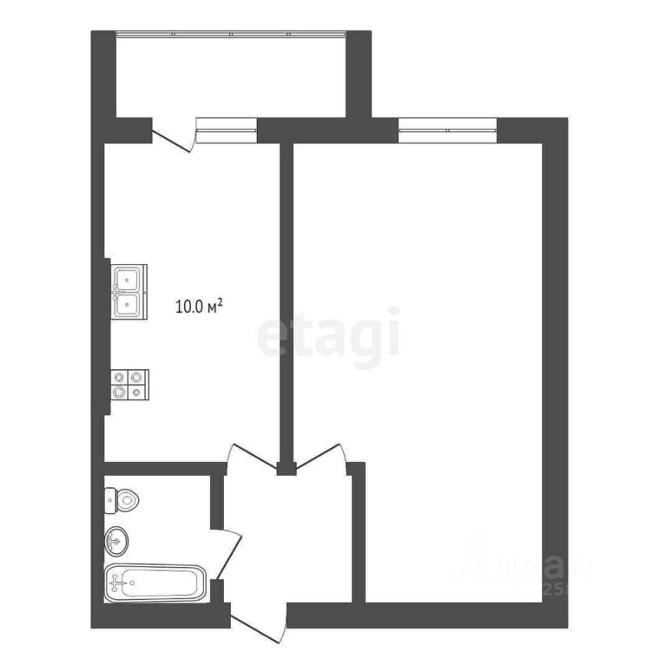 Продаю однокомнатную квартиру 31,1м² ул. Космонавта Беляева, 32к3, Вологда,  Вологодская область - база ЦИАН, объявление 302534267