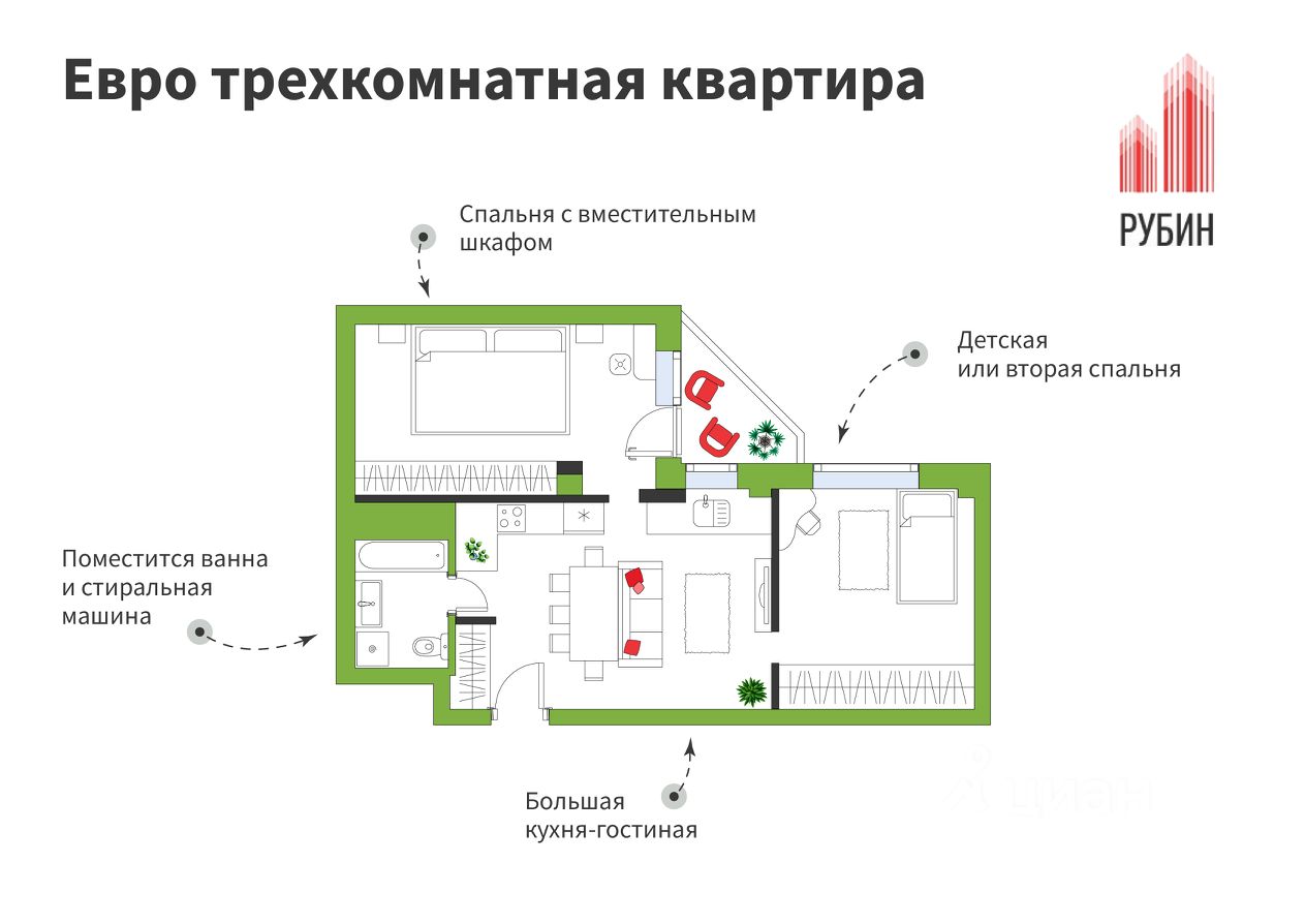 Купить квартиру в новостройке по переуступке в Архангельске. Найдено 57  объявлений.