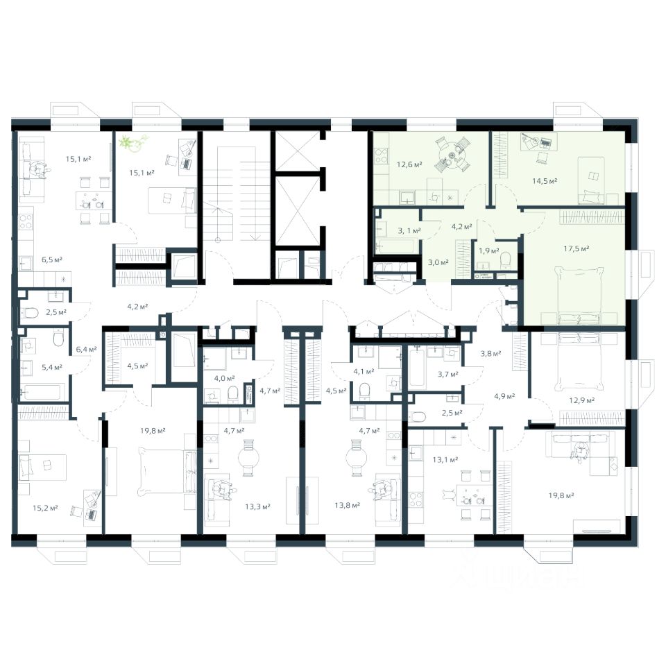 Купить однокомнатную квартиру 26,7м² Владивосток, Приморский край, Дом на  Востоке жилой комплекс - база ЦИАН, объявление 302752791