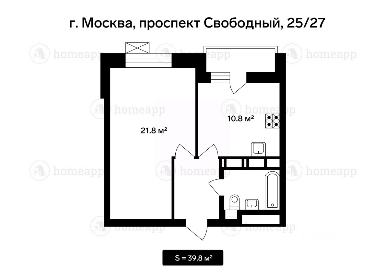 Купить квартиру на проспекте Свободный в Москве, продажа квартир во  вторичке и первичке на Циан. Найдено 37 объявлений