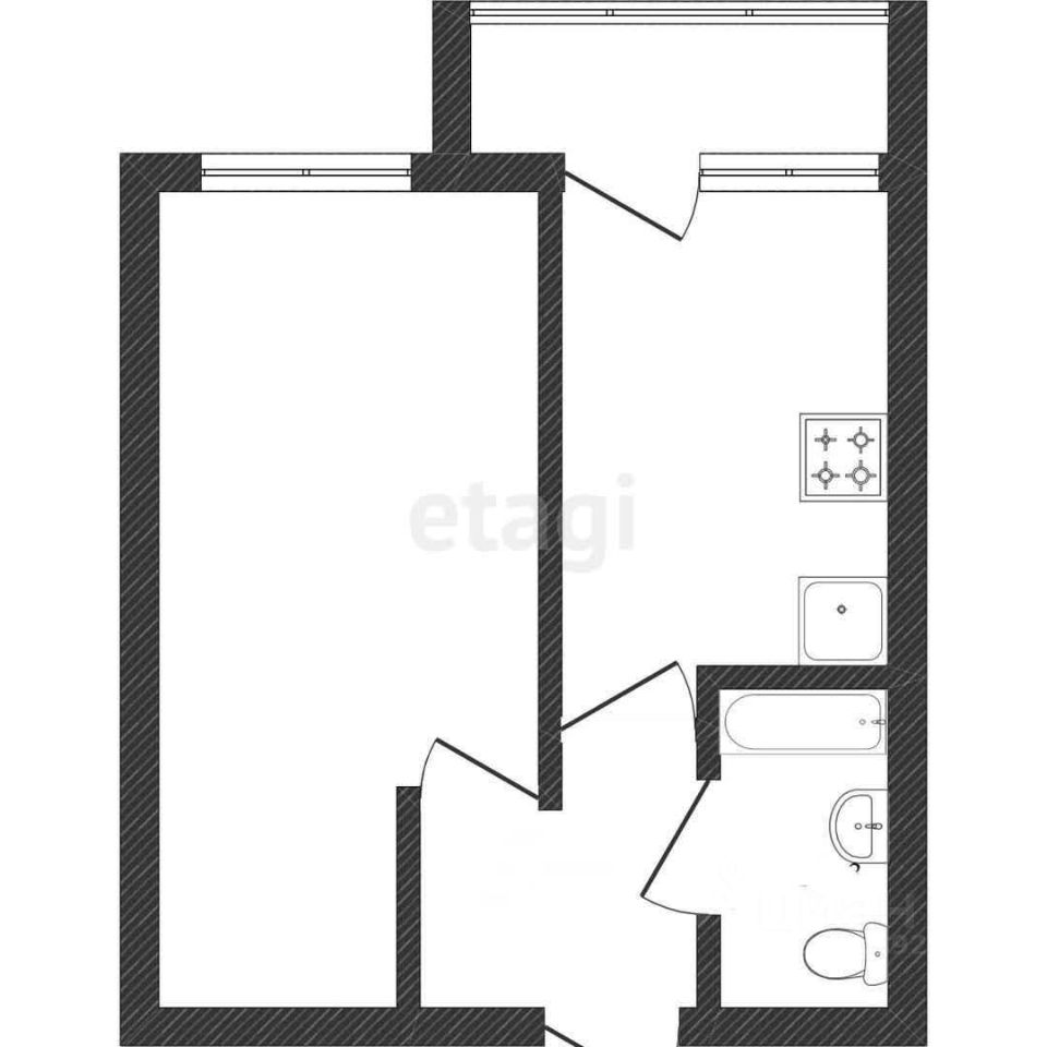 Продаю однокомнатную квартиру 39,1м² ул. Челюскинцев, 58, Вологда,  Вологодская область - база ЦИАН, объявление 303000476