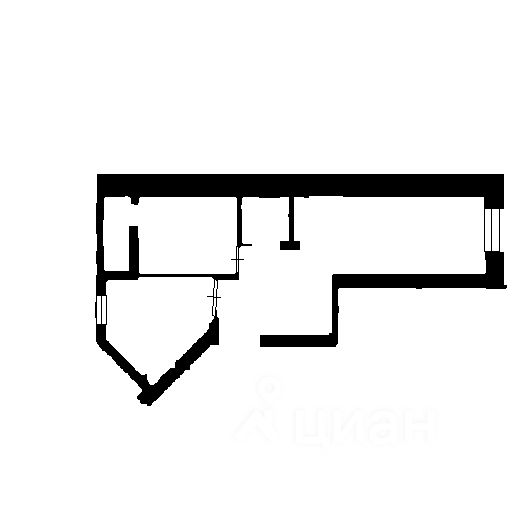 Планировка этой квартиры по данным Циан
