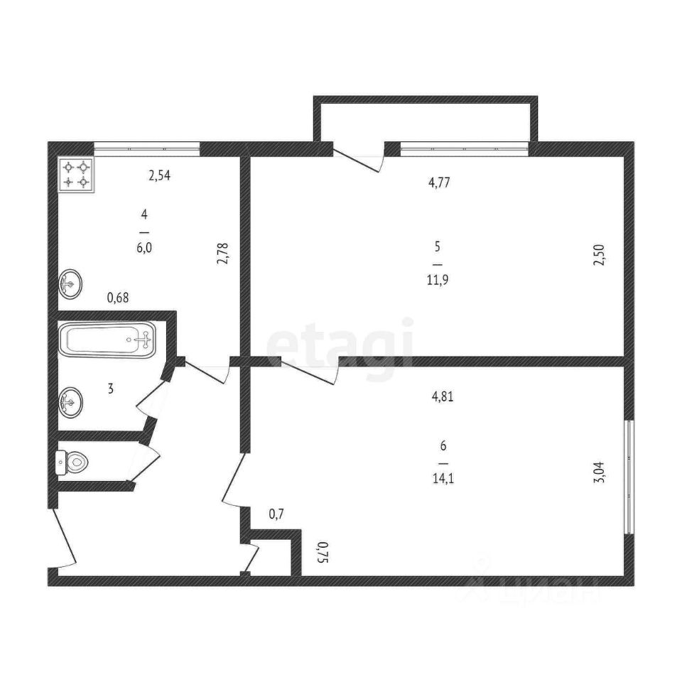 Купить 2-комнатную квартиру 40 кв.м. в Бахчисарае, продажа 2-комнатных  квартир 40 м2. Найдено 2 объявления.