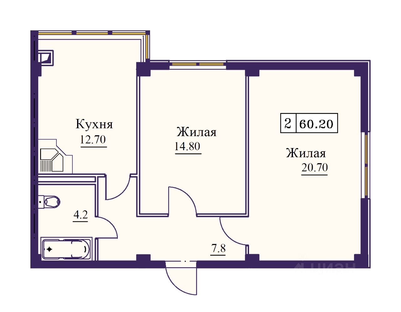 Купить 2-комнатную квартиру на 8 этаже в Минераловодском районе  Ставропольского края. Найдено 3 объявления.