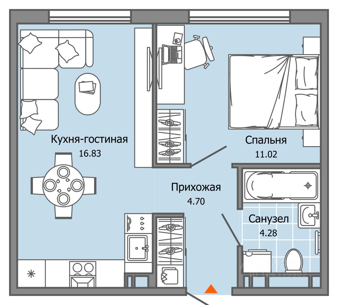 Купить 2-комнатную квартиру в Засвияжском районе Ульяновска городского  округа, продажа двухкомнатных квартир во вторичке и первичке на Циан.  Найдено 26 объявлений