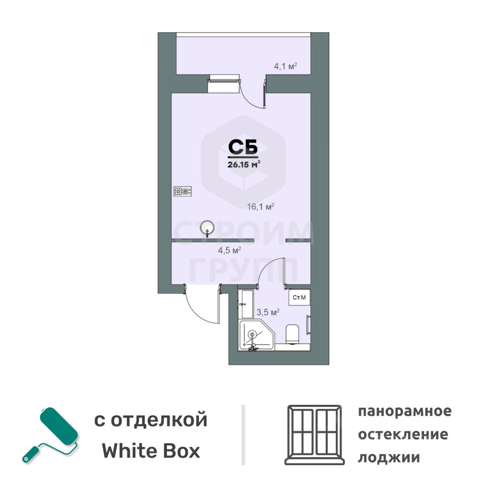 Купить 1-комнатную квартиру с отделкой в Владимирской области. Найдено 78  объявлений.