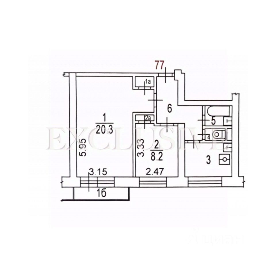 Продажа двухкомнатной квартиры 44,5м² ул. Плеханова, 33, Москва, м. Перово  - база ЦИАН, объявление 303463237