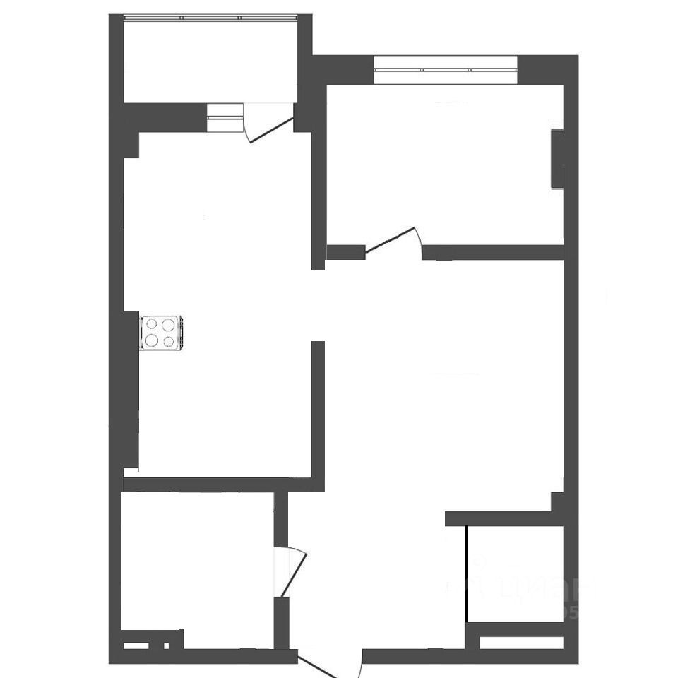 Аренда двухкомнатной квартиры 44,7м² ул. Воровского, 17с1, Ростов-на-Дону,  Ростовская область, Сельмаш микрорайон - база ЦИАН, объявление 303563254