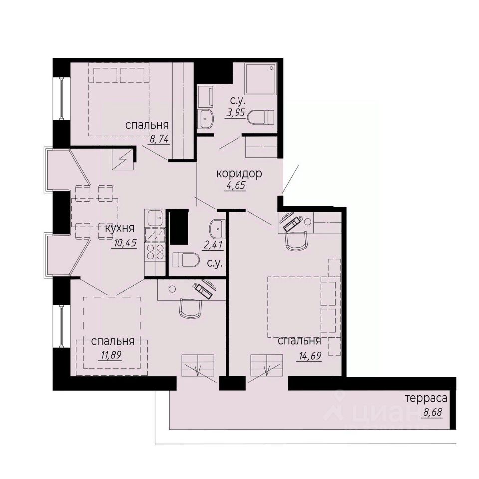 Купить 3-комнатную квартиру 60 кв.м. в Санкт-Петербурге, продажа 3-комнатных  квартир 60 м2. Найдено 932 объявления.