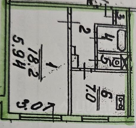 1-комн., 35 м², 5/9 этаж