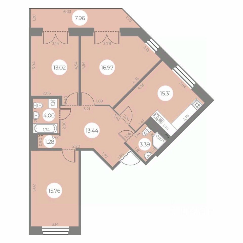 Купить квартиру на улице Маршала Захарова дом 8 в Санкт-Петербурге, продажа  жилой недвижимости на Циан. Найдено 78 объявлений